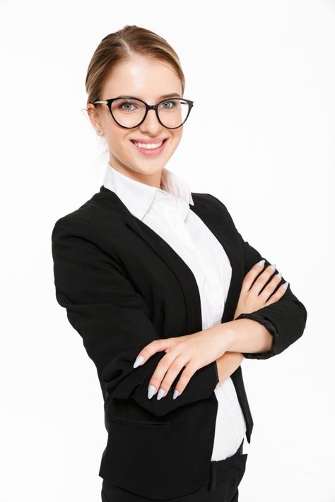 Business Poses For Women Standing, Blonde Business Woman, Woman Stock Image, Person Smiling, Professional Headshots Women, Human Photo, Crossed Arms, Woman Smiling, Corporate Women