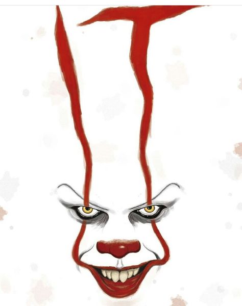 Pennywise has a big clown smile! ⛵ Clown Smile, The Losers Club, Horror Movies On Netflix, Jaeden Martell, The Losers, Full Mon, Sophia Lillis, Horror Drawing, Clown Tattoo