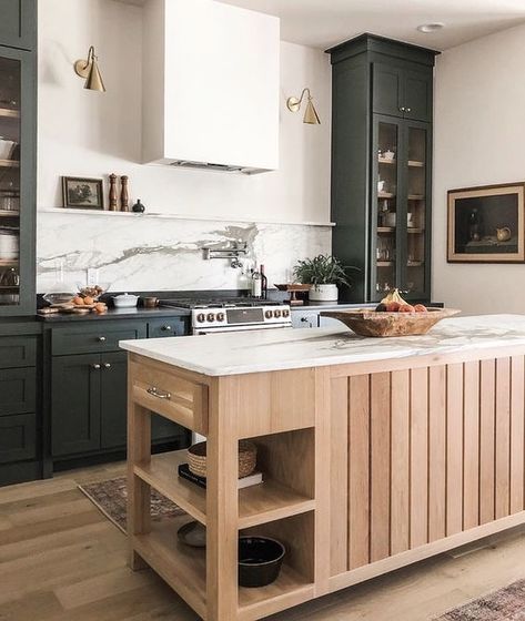 Kaytee Design Co on Instagram: “Have a happy weekend everyone ! My goal is to get the rest of my Christmas shopping done before Monday. I would love to know what home…” Timeless Kitchen Design, Wood Floor Kitchen, Light Wood Floors, Timeless Kitchen, Green Cabinets, Contemporary House Design, Kitchen Trends, Favorite Kitchen, Green Kitchen