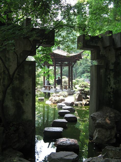 Gardening Vegetables, Asian Garden, Chinese Garden, Beautiful Park, Japanese Architecture, Zen Garden, Japanese Garden, Dream Garden, Fantasy Landscape