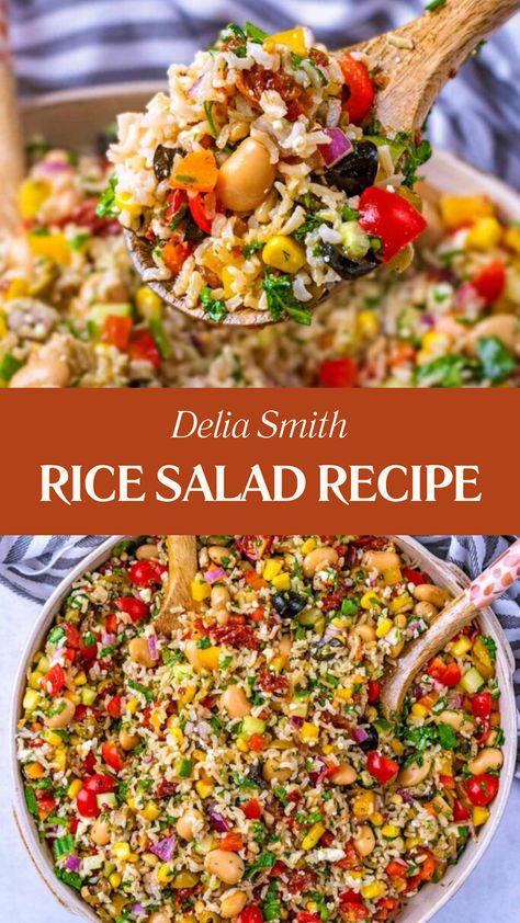 Delia Smith Rice Salad Recipe Best Rice Salad Recipe, Easy Rice Salad, Basmati Rice Salad, Recipes Using Rice, Rice Salads, Brown Basmati Rice, Dessert Apple, Rice Salad Recipes, Delia Smith