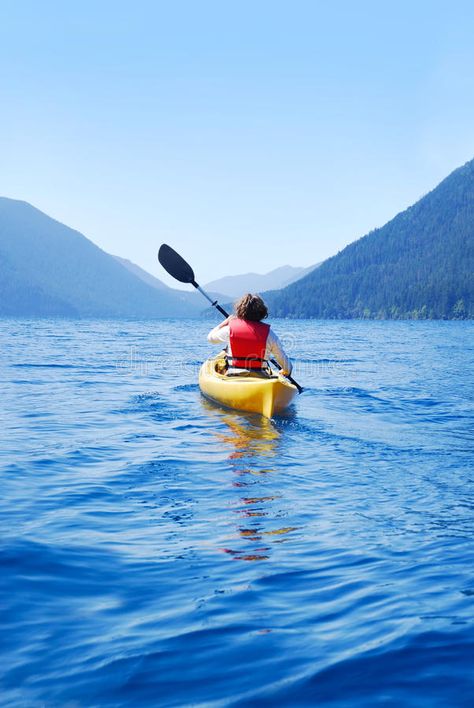 Woman Kayaking, Kayaking Aesthetic, Lake Crescent, Photography Moodboard, Olympic National Park Washington, Healthy Journey, Washington Usa, Sea Kayaking, Mountain Photography