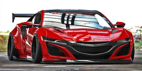 Liberty Walk Acura NSX Wide-body Kit Exotic Sports Cars, New Nsx, New Luxury Cars, Wide Body Kits, New Sports Cars, Liberty Walk, Jaguar Xk, Acura Nsx, Acura Tsx