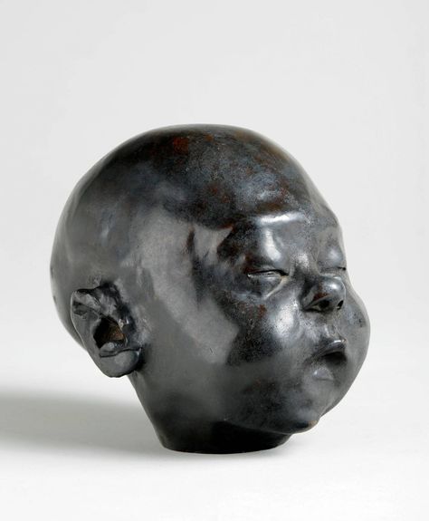 Jacob Epstein (US 1880-1959 England), Baby Asleep, bronze, 1904. National Galleries, Edinburgh, Scotland. Art And Craft Paper, Arts And Crafts Storage, Sculpture Head, Portrait Sculpture, Figurative Sculpture, Modern Sculpture, Arts And Crafts Supplies, Student Art, Art Techniques