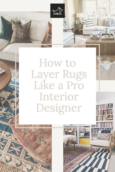 Implement these 10 designer tips for strategic rug layering. Start with a solid color base rug and add a smaller patterned rug for a pop of personality. Ensure the top rug complements the furniture and overall room aesthetic. Use non-slip pads under each layer for safety and stability. Layer rugs of different cultural styles for a worldly, eclectic look. Position the top rug to highlight a focal point in the room, like a coffee table or fireplace. Layring Rugs, Wallpaper And Rug Combo, Layered Rug Look, Overlapping Rugs Living Rooms, Layered Rug Living Room, Layered Rug Dining Room, Layered Rugs Living Room Ideas, Layered Living Room Rugs, Two Rugs In One Room Layout