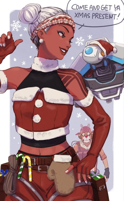 Lifeline Apex Fanart, Apex Legends Christmas, Octane And Lifeline, Lifeline X Octane, Lifeline Apex, Apex Legends Fanart, Apex Fanart, Apex Art, Apex Legends Art