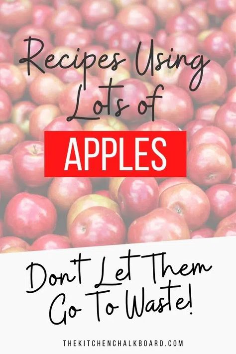 How To Use Up Lots Of Apples, Recipes For Lots Of Apples, Lots Of Apples Recipe, Use Apples Before They Go Bad, Apple Recipes With Lots Of Apples, What To Do With So Many Apples, What To Do With All My Apples, What To Do With Bulk Apples, What To Do With Tons Of Apples