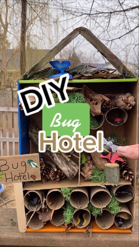 Bees Kindergarten, Bee Inquiry, Diy Bug Hotel, Kids Craft Activities, Bug Houses, Themed Lesson Plans, Afternoon Activities, Bug House, Bug Activities