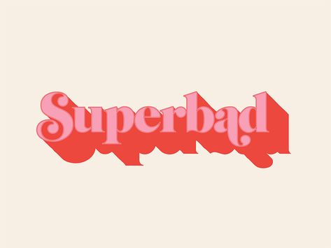 Superbad Type Study type ball terminal retro superbad seventies fat swashes swashes typography 70s Type, Letras Cool, Typographie Logo, Logos Photography, Inspiration Typographie, Logos Retro, Design Alphabet, Japanese Typography, Graphisches Design