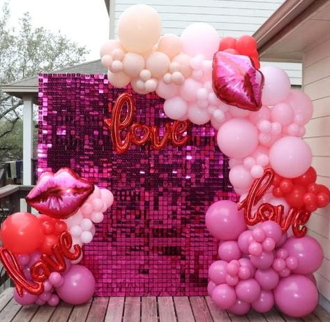 Hot Pink Shimmer Wall Backdrop Panels - 18 Pcs Square Sequin Wall Panels Shimmer Backdrop, Wall Decor for Birthday, Anniversary Wedding Engagement Decoration (Hot Pink) Pink Shimmer Wall, Wall Decor For Birthday, Shimmer Backdrop, Backdrop Panels, Shimmer Wall Backdrop, Decor For Birthday, Sequin Wall, Backdrop Wall, Shimmer Wall