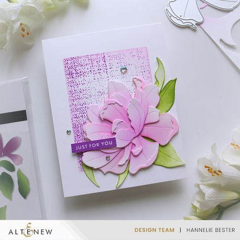 desert diva : Two beautiful flowers from the Altenew April 2024 release Altenew Beautiful Day Cards, Altenew Cards, Nature Card, April 2024, Pink Stars, Pretty Cards, Design Case, Digital Stamps, Hi There