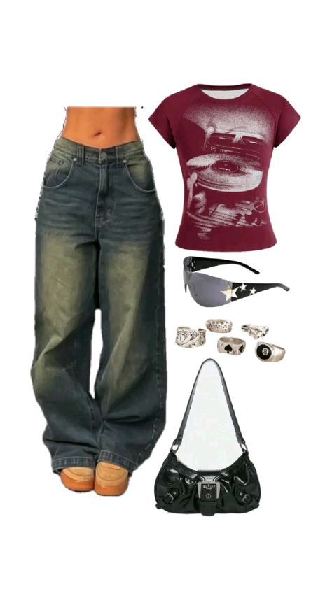 Ways To Style A Scarf, Style A Scarf, Y2k Outfits Aesthetic, Street Style Outfits Casual, Tie A Scarf, 2000s Outfit, Fashion Y2k, Outfit Inspo Casual, Trendy Outfits For Teens