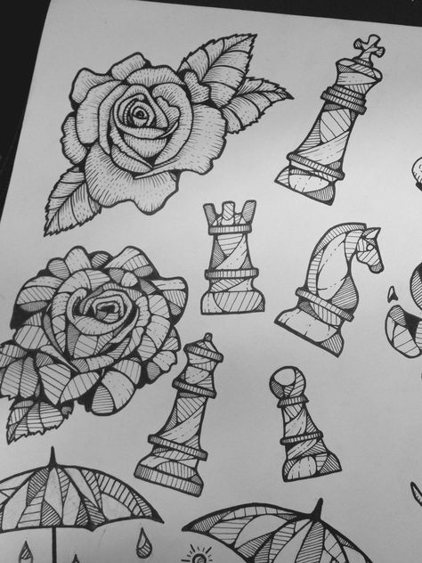 Literary Tattoos, Sketches Unique, Beginner Tattoos, Tattoo Apprenticeship, Dibujos Tattoo, Flash Sheet, Tattoo Flash Sheet, Geniale Tattoos, Tattoo Apprentice