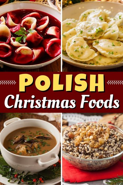 Polish Food For A Crowd, Polish Mushroom Soup Christmas, Polish Dishes Traditional, Ukrainian Christmas Recipes, Polish Christmas Eve Recipes, Traditional Polish Christmas Food, Ukrainian Christmas Traditions, European Recipes Traditional, Polish Food Recipes Authentic