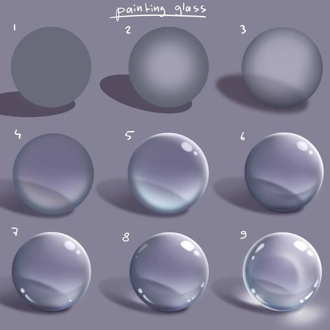 Learn Digital Painting! on Instagram: “Learn to paint glass with the awesome @mitchleeuwe. Go to their feed for the video explanation. 🖌️⁠ ⁠ ⁣⁠ ⁠ ✏️ Happy practicing!⁣⁠ ⁠ 💓…” Digital Paintings, Hair Digital, Digital Painting Techniques, Kartu Valentine, Procreate Ipad Art, Landscape Digital, Digital Art Beginner, Seni Cat Air, Soap Bubbles