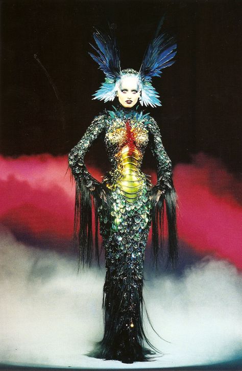 Thierry Mugler-Chimera Dress Haute Couture, Couture, John Galliano, Mr Pearl, Extreme Fashion, Paris Couture, Fashion Things, Futuristic Fashion, Thierry Mugler