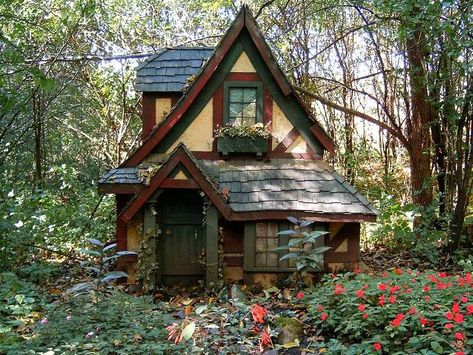 Oct 19, 2019 - a fairy house in the fairy woods. Sam Core, Sam Aesthetic, Cottage In Woods, Witch Hut, Witches Cottage, Witchy House, Core Aesthetics, Cozy Ideas, Tudor Cottage