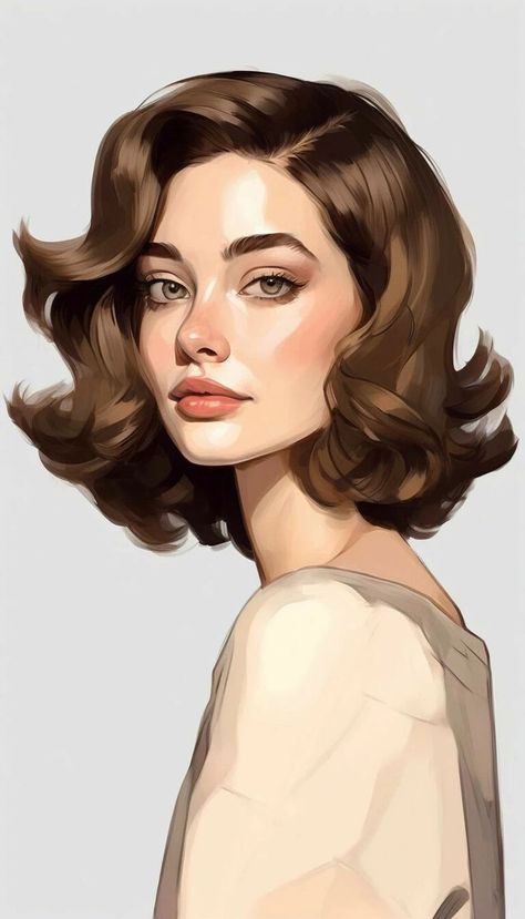 Professional illustration services on Fiverr. Talented freelance illustrators turn ideas into Art. Digital & hand-drawn illustrations. Digital Art Face, Digital Hair, Professional Illustration, Watercolor Portrait Painting, Female Art Painting, Digital Portrait Art, Hair Brushes, Portrait Design, Into Art