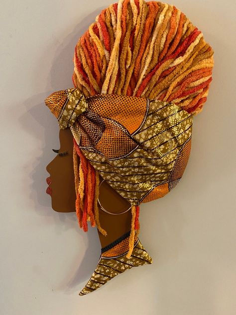 Diva Wall Decor/african American Wreath/wall Hanging/queen | Etsy UK American Wreath, Deco Mesh Wreaths Diy, Christmas Bling, Creative Wreaths, Wall Hanging Ideas, African Women Art, Afrique Art, Mesh Wreath Diy, African Crafts