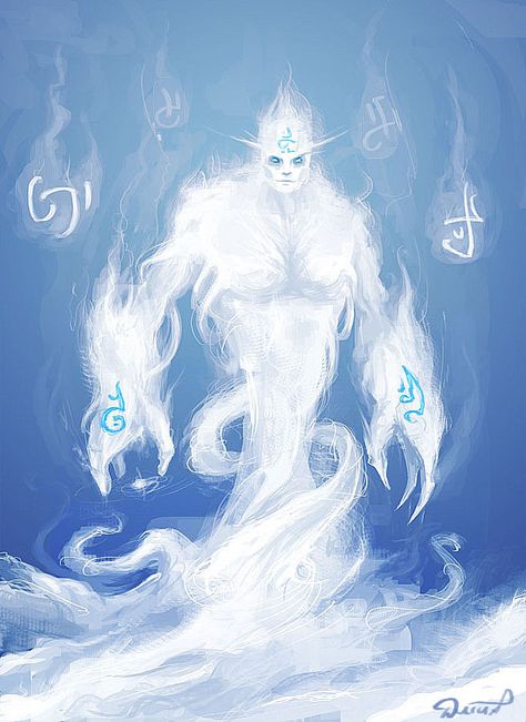 Air Elemental Dnd, Fantasy Air Creatures, Air Elemental Male, Wind Creature, Wind Monster, Air Monster, Wind Elemental, Air Spirit, Wind Element