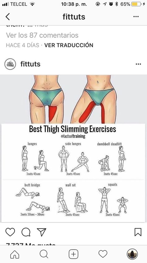 Best Thigh Exercises, Thigh Workouts, Body Weight Leg Workout, Trening Fitness, Fat Workout, Thigh Fat, Body Workout Plan, Thigh Exercises, Bodyweight Workout Beginner