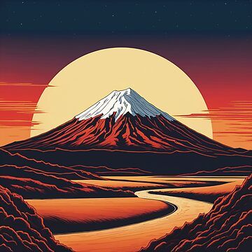 "Cotopaxi Volcano" Poster for Sale by Secondearth | Redbubble Volcano Acrylic Painting, Volcano Illustration, Volcano Poster, Volcano Landscape, Volcano Art, Cotopaxi Volcano, Love Mountains, Gift For Your Girlfriend, Nature Posters