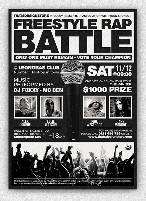 Rap Battle Poster, Y2k Flyer, Dance Event Poster, Poster Dance, Gym Banner, Event Posters, Hip Hop Poster, Home Dance, Freestyle Rap