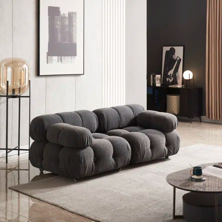 Modern Grey Sofa, Contemporary Loveseat, Sofa Gray, Space Fabric, Sofa Material, Modular Sectional Sofa, Blue Rooms, Gray Sofa, Living Room Furniture Sofas