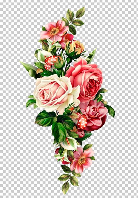 Flower Drawing Tumblr, Flower Bouquet Drawing, Black Rose Flower, Rose Flower Arrangements, White Rose Flower, Vintage Png, Transparent Flowers, Red And Pink Roses, Floral Swag