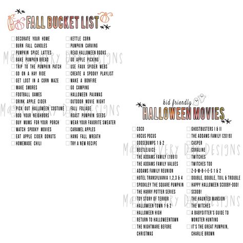 Halloween Watch List, Kid Friendly Halloween Movies, Kid Friendly Movies, School Encouragement, Fall Movies, Fall Checklist, Fall Family Activities, Halloween Movies List, Movie Challenge