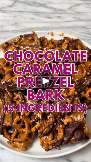 28K views · 2.6K reactions | CHOCOLATE CARAMEL PRETZEL BARK 🥨 Follow @KathleensCravings for more 5 ingredient recipes and grab the recipe below! ⬇️ 

Another fun recipe that uses a bag of pretzels, a total of 5 ingredients, and no baking needed! 

* 2 cups semisweet chocolate chips, or 12 oz
* ~4 cups mini pretzels (like Tiny Twists)
* 11oz bag baking caramels (I used the Kraft brand)
* 2 tablespoons heavy cream
* Flaky Sea salt

1. Line a baking sheet with parchment paper or silicone baking mat.
2. Add the chocolate chips to a medium microwave safe bowl and melt in the microwave in 30 second increments, giving a stir in between each until melted and smooth.
3. Spread about 2/3 of the melted chocolate on the parchment sheet in an even layer.
4. Layer the pretzels on top of the chocolate i Carmel Pretzel Chocolate Bites, Bark Dessert, Chocolate Caramel Pretzel Bark, Pretzel Bark Recipes, Caramel Pretzel Bark, Pretzel Bark, Pretzel Desserts, Salted Caramel Pretzels, Chocolate Caramel Pretzels