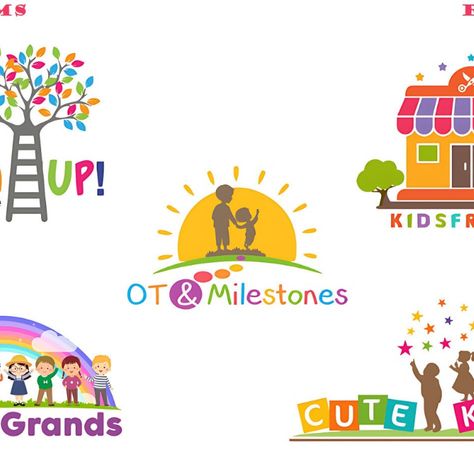 I will do kids, baby care, childcare, daycare, etsy and preschool logo design Preschool Logo Design, Preschool Logo, Daycare Signs, Daycare Logo, Data Analyst, Create A Logo, Design Design, Baby Care, Childcare