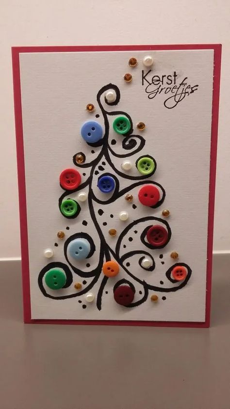 90+ Easy Christmas Crafts Your Kids Will Love to Make - HubPages Christmas Button Art, Crafts With Buttons, Christmas Button Crafts, Button Art Projects, Buttons Crafts Diy, Buttons Crafts, Button Creations, Handmade Christmas Crafts, Christmas Buttons