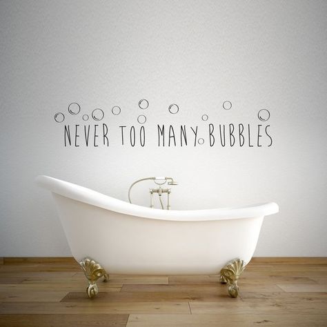 Bubble Bath Quotes, Bubble Baths Quotes, Walls Quotes, Low Voc Paint, Bath Quotes, Mirrors Wood, Bathroom Wall Decals, Bubble Quotes, Vinyl Wall Quotes