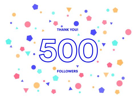 500 followers Wellness Exercise, Today Is A Great Day, Instagram Gif, 1000 Followers, 500 Followers, Social Media Images, Animation Design, Show And Tell, 2 Months