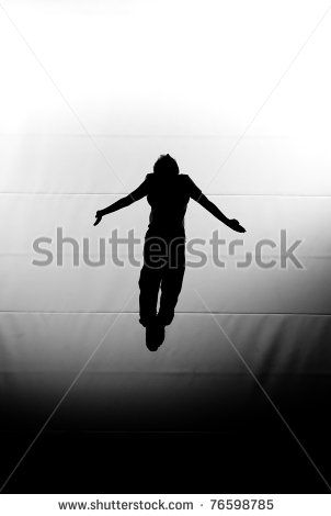 Falling Man Silhouette, Man Floating, Man Falling, Sky Tattoo, Flying Man, Sky Tattoos, Man Silhouette, Manga Ideas, Falling From The Sky