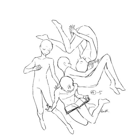 Group Pose, Anatomy Poses, Body Pose Drawing, 캐릭터 드로잉, Poses References, Figure Drawing Reference, Art Prompts, Anime Drawings Tutorials, Art Poses