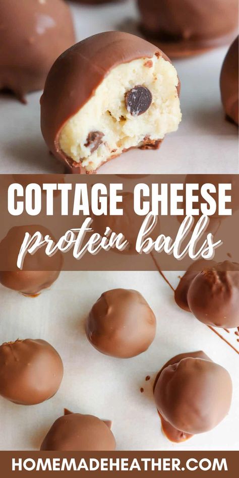 These are the ultimate cottage cheese protein balls! Packed with protein and cookie dough flavor, for a satisfying snack or energy boost. Healthy Protein Snacks Low Carb, 5 Ingredient Protein Balls, Protein Balls With Oat Flour, Homemade Protein Bites, High Protein Snack Balls, School Friendly Protein Balls, Cookie Dough Power Balls, Cottage Cheese For Protein, Healthy Trail Mix Recipes Protein