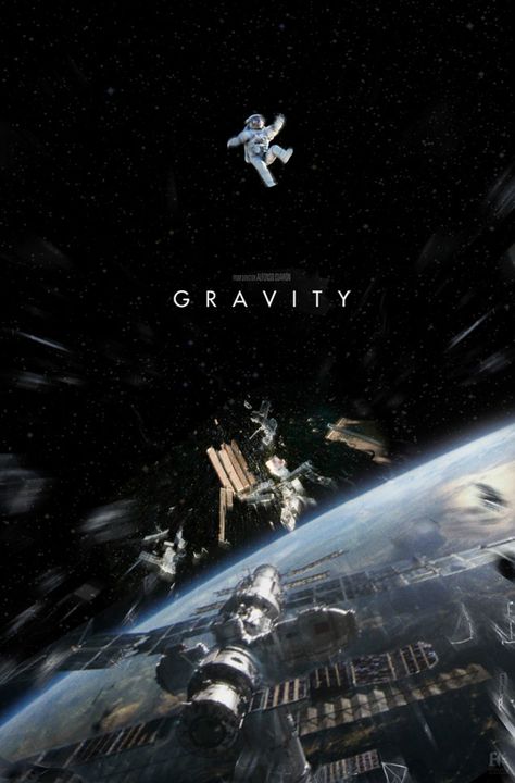 Posters Gravity Film, Gravity Movie, Gravity 2013, Space Movie Posters, Space Movies, Cinema Posters, Alternative Movie Posters, Poster Artwork, George Clooney