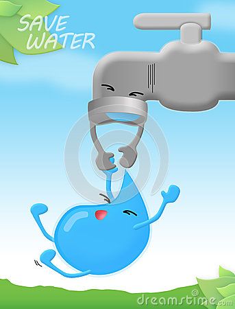 Save water                                                                                                                                                                                 More Save Water Images, Water Pollution Poster, Water Conservation Poster, Water Slogans, Save Water Drawing, Save The Water, Save Earth Posters, How To Save Water, Save Water Poster Drawing