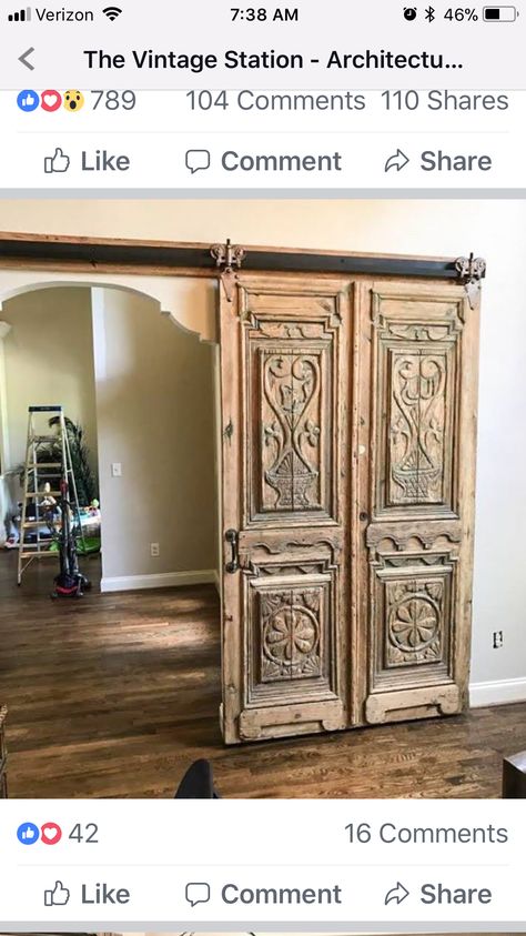 Modern Wooden Doors, Doors Wooden, Doors Modern, Barn Door Designs, Wooden Door Design, Decor Shabby Chic, Rustic Doors, Old Doors, Home Doors