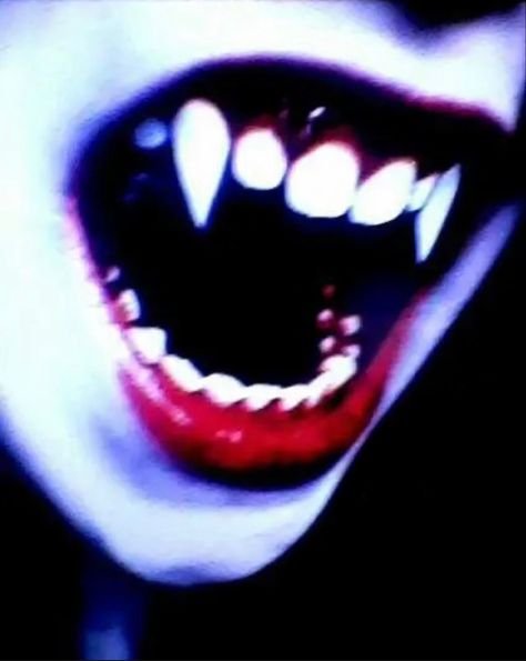 Vampire Fang Aesthetic, Hex Girls, Vampire Fangs, Vampire Teeth, Vampire Goth, Vampire Art, Goth Aesthetic, Art Challenge, Dark Aesthetic