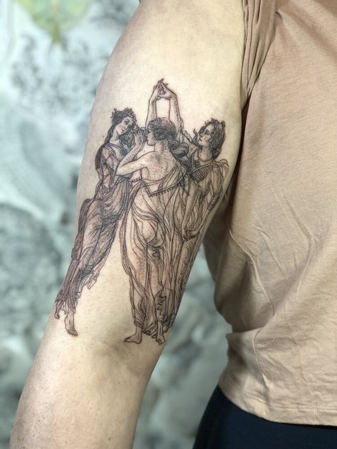 Venus Tattoo, Venus Painting, Grace Tattoos, Italian Tattoos, 16 Tattoo, Epic Tattoo, Mythology Tattoos, Delicate Tattoo, Greek Tattoos