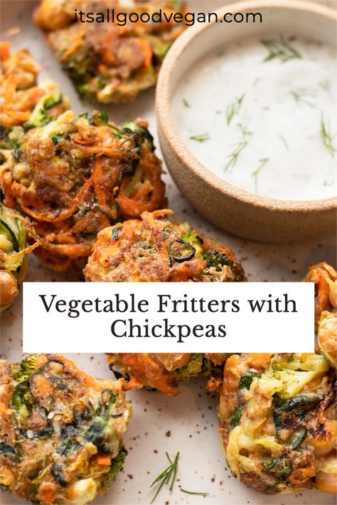 Vegan Veggie Fritters Baked, Chickpea Zucchini Fritters, Vegetable Chickpea Fritters, Broccoli Carrot Fritters, Vegan Vegetable Fritters, Chickpea Fritters Vegan, Broccoli Fritters Vegan, Zucchini And Chickpeas, Chickpea Zucchini Recipes