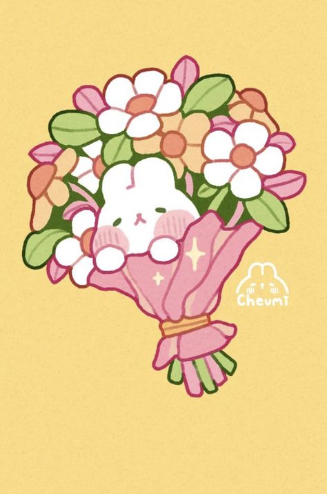 Drawing Steps, Bowl Of Ramen, Cocoppa Wallpaper, Bunny Drawing, A Bouquet Of Flowers, 카드 디자인, Arte Sketchbook, A Bunny, Product Ideas