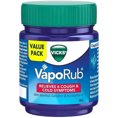 Arrives by Sat, Mar 2 Buy Vicks VapoRub Cough Suppressant Topical Chest Rub & Analgesic Ointment - 1.76 oz at Walmart.com Vicks Vapor Rub, Vicks Vapor, Vicks Vaporub Uses, Cough Relief, Chest Rub, Uses For Vicks, Cough Suppressant, Vapor Rub, Fragrance Ingredients