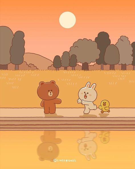 LINE FRIENDS_Official | Tag a friend who wants to go on a picnic with you!💕 | Instagram Cartoon Friends, Cony Brown, Happy Bunny, Need To, Dream Husband, Bunny And Bear, Worth The Wait, You Are, Line Sticker