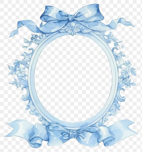 Blue Frame Png, Coquette Frame, Blue Floral Frame, Blue Coquette, Frame Illustration, Baby Boy Cards, Blue Picture Frames, Boy Cards, Frame Blue