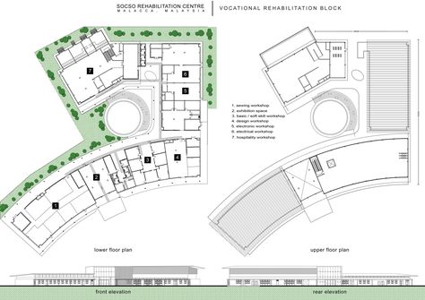 Gallery of SOCSO Rehabilitation Centre | Arte Axis Design Group | Media - 18 Design, Architecture, Rehabilitation Centre Architecture, Rehabilitation Center Architecture, Brass Range Hood, Rehabilitation Centre, Rehabilitation Center, Photo And Video, Media