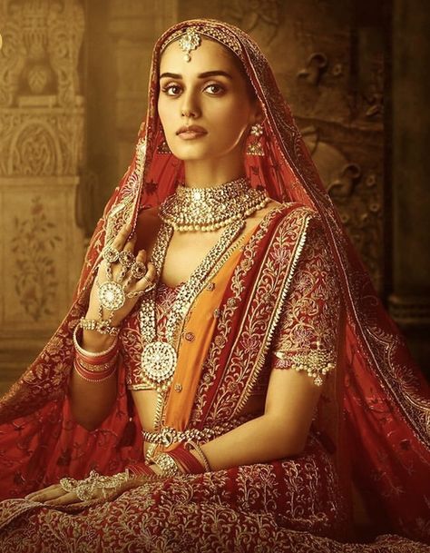 Manushi Chhillar in Yuvti by Bhupendra Singh in Samrat Prithviraj Manushi Chhillar, Orange Lehenga, Wedding Lehenga Designs, Indian Bride Outfits, Royalty Aesthetic, Indian Bridal Lehenga, Lehenga Style, Bridal Photoshoot, Orange Wedding